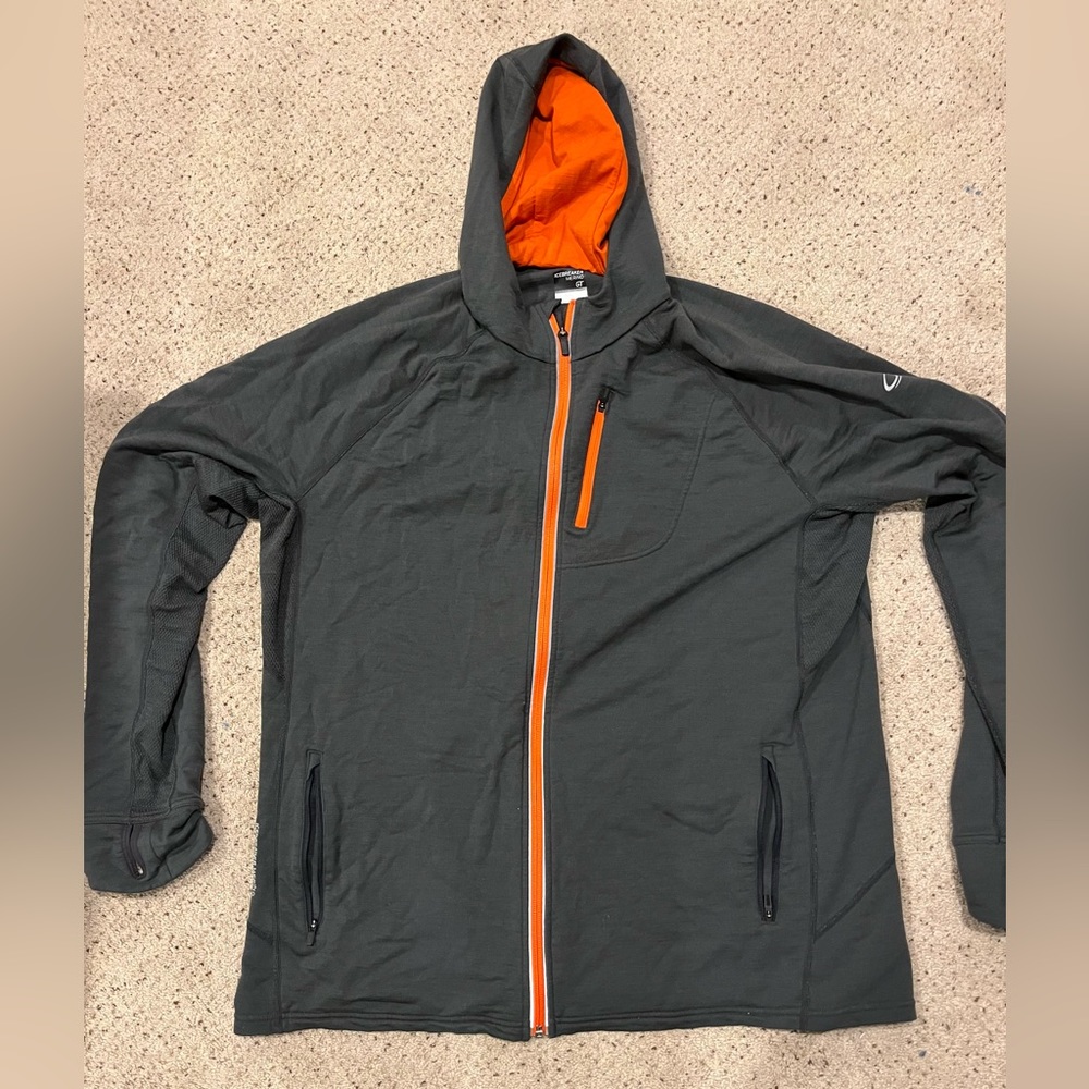 Icebreaker merino GT full zip hooded sweatshirt XXL